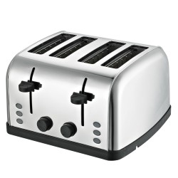 Daewoo SYM-1304: Wide Stainless SteelBread Toaster - 4 Drawer, 4 Slice