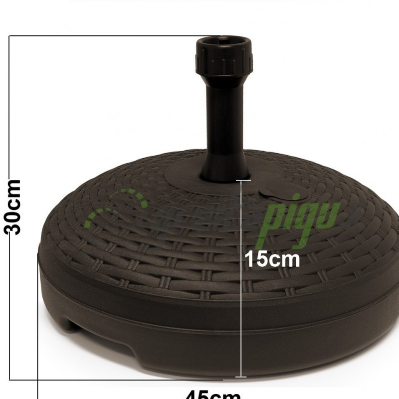 PLASTIKINIS SAULĖS SKĖČIO STOVAS IŠ ROTANGO 20 L - Ø 45cm - 191581 - DB PLASTIKINIS SAULĖS SKĖČIO STOVAS IŠ ROTANGO 20 L - Ø 45cm - 191581 - DB