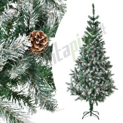 DIRBTINĖ KALĖDŲ EGLUTĖ SU SNIEGO IMITACIJA 180 CM IR STOVU – 51094 - J