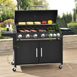 Dujinis BBQ grilis "California" (6 degikliai + 1 šoninis degiklis) – J